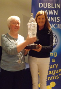 Lynn Spillane presents 2015 Muriel Bolton Award to Mary Pat Prendergast of Templeogue LTC v2